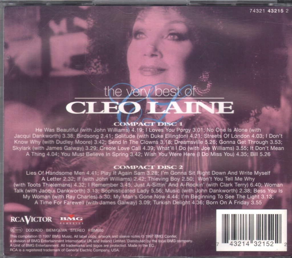 Cleo Laine - Very Best Of - Double Cd