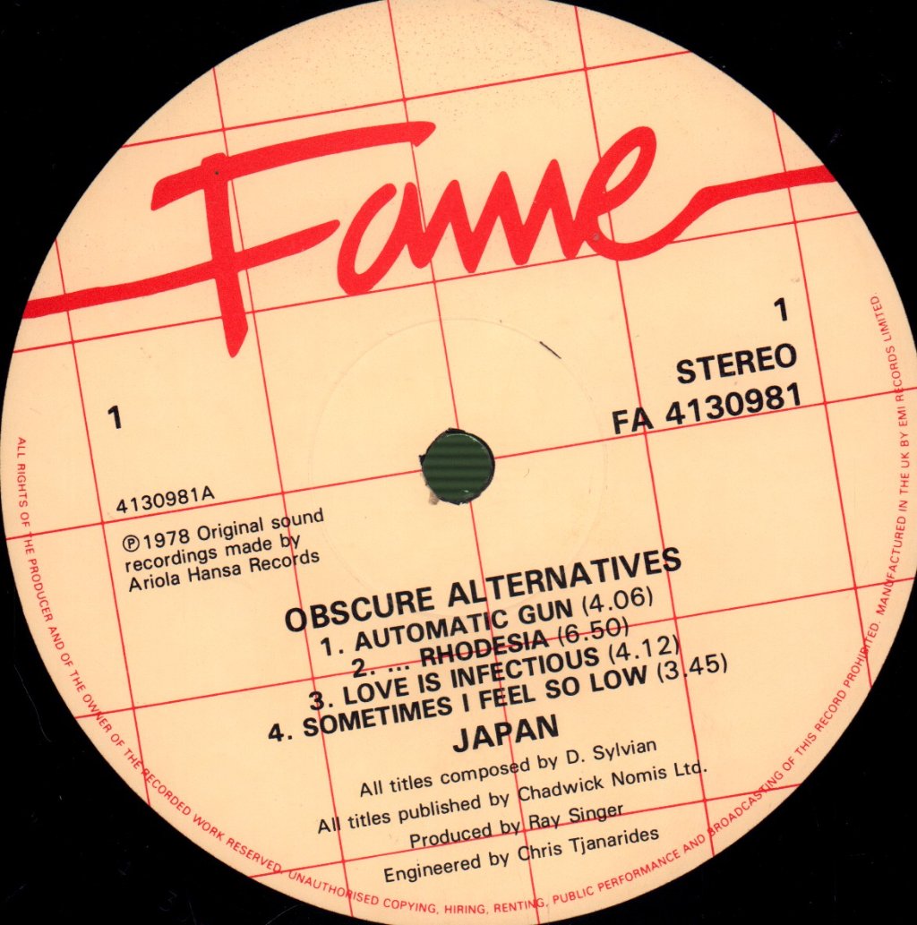 Japan - Obscure Alternatives - Lp