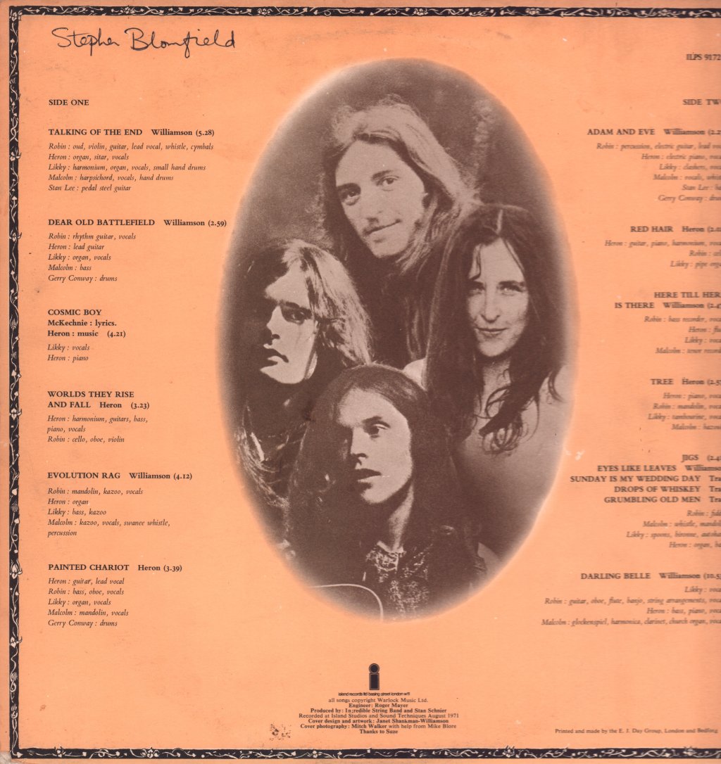Incredible String Band - Liquid Acrobat As Regards The Air - Lp