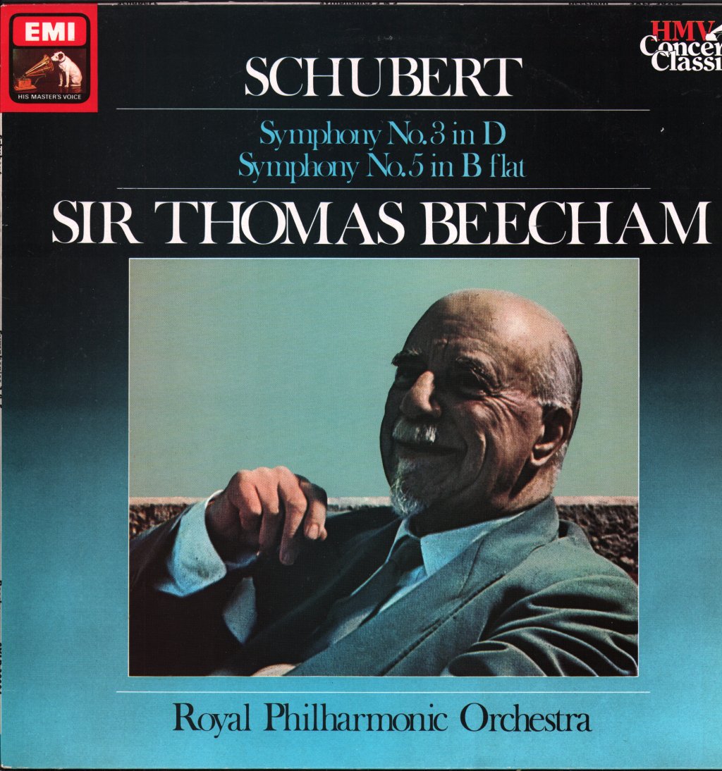 Sir Thomas Beecham / Royal Philharmonic Orchestra - Schubert - Symphony No.3 In D / Symphony No.5 In B Flat - Lp