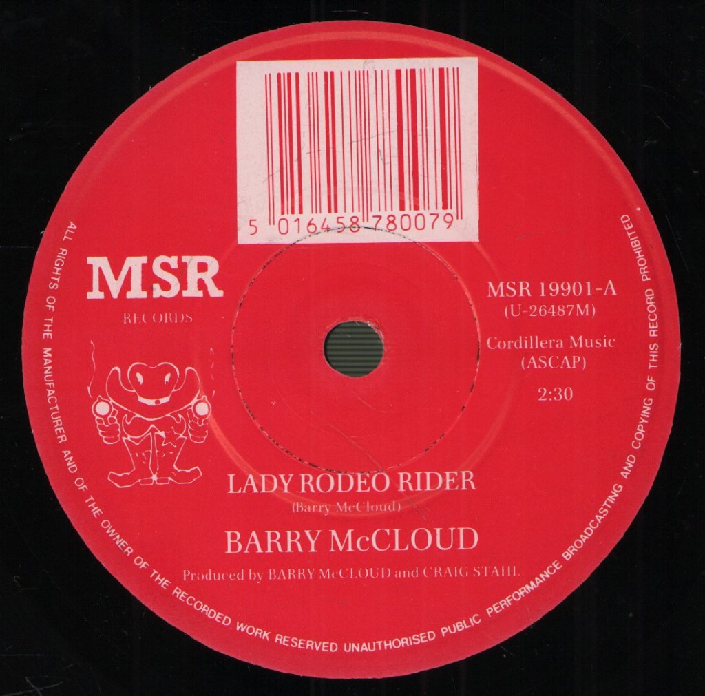 Barry Mccloud - Lady Rodeo Rider - 7 Inch