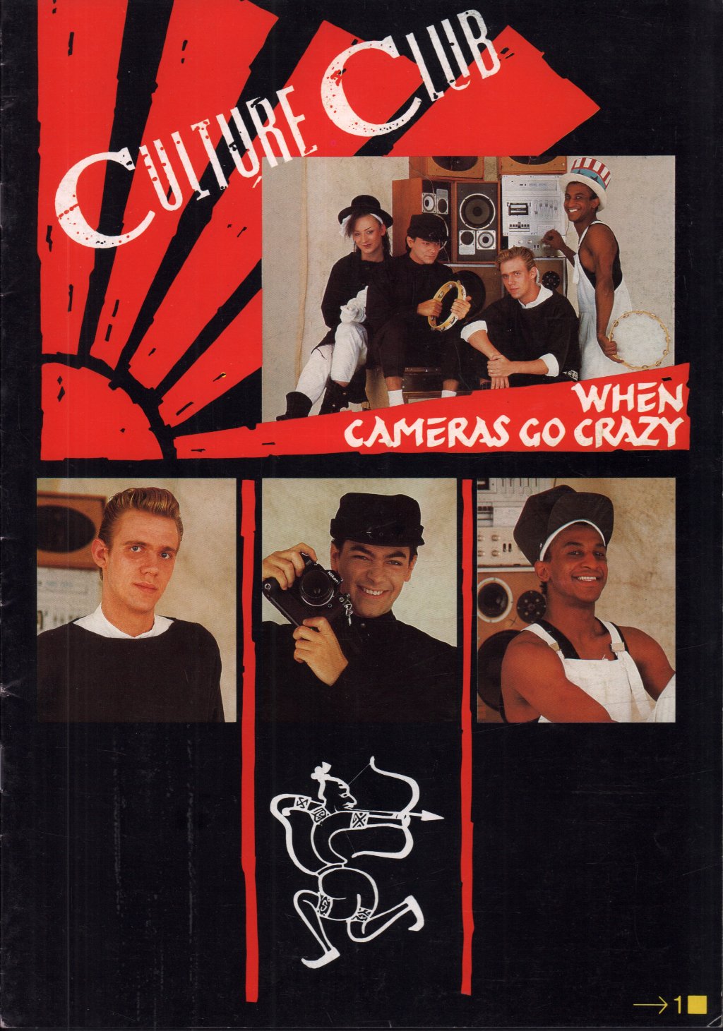 Culture Club - When Cameras Go Crazy - Tour Programme