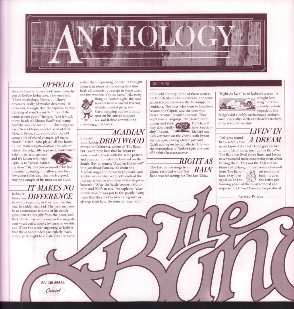 Band - Anthology - Double Lp