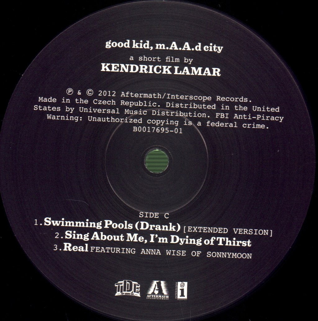 Kendrick Lamar - Good Kid M.a.a.d City - Double Lp