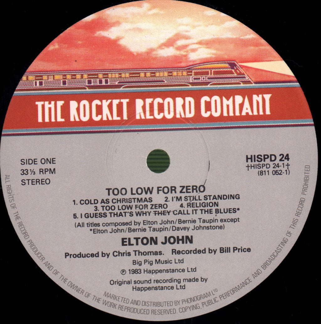 Elton John - Too Low For Zero - Lp