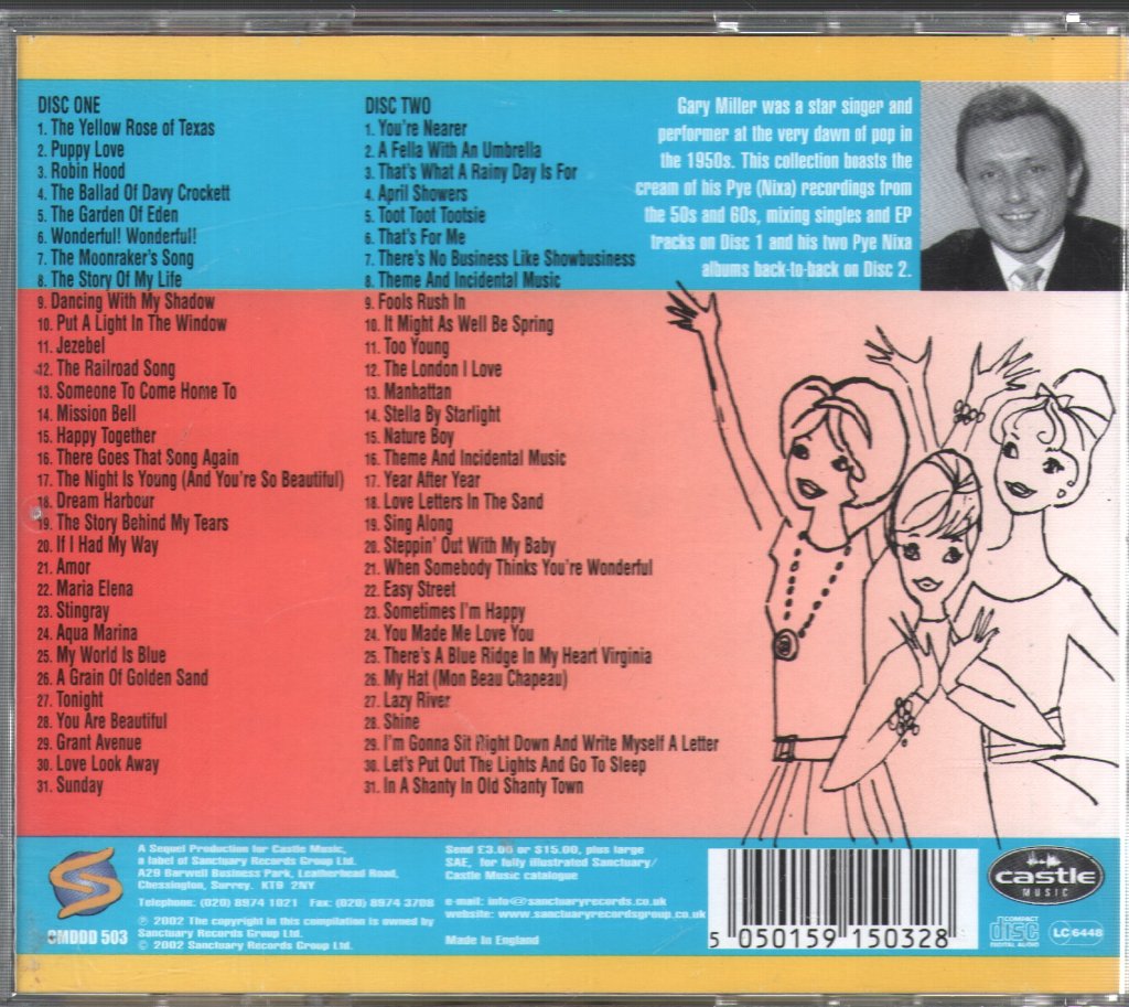 Gary Miller - Story Of My Life - The Pye Anthology - Double Cd
