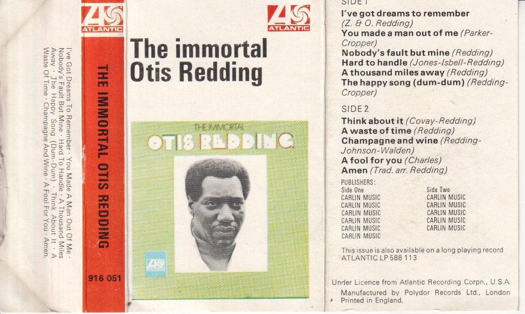 Otis Redding - Immortal Otis Redding - Cassette