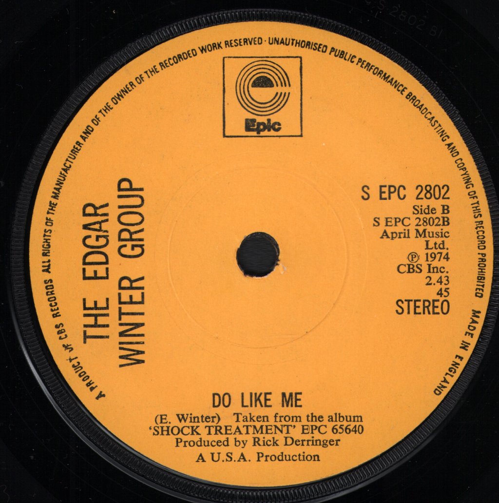 Edgar Winter Group - Easy Street - 7 Inch