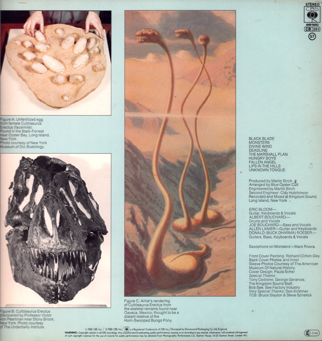 Blue Oyster Cult - Cultosaurus Erectus - Lp