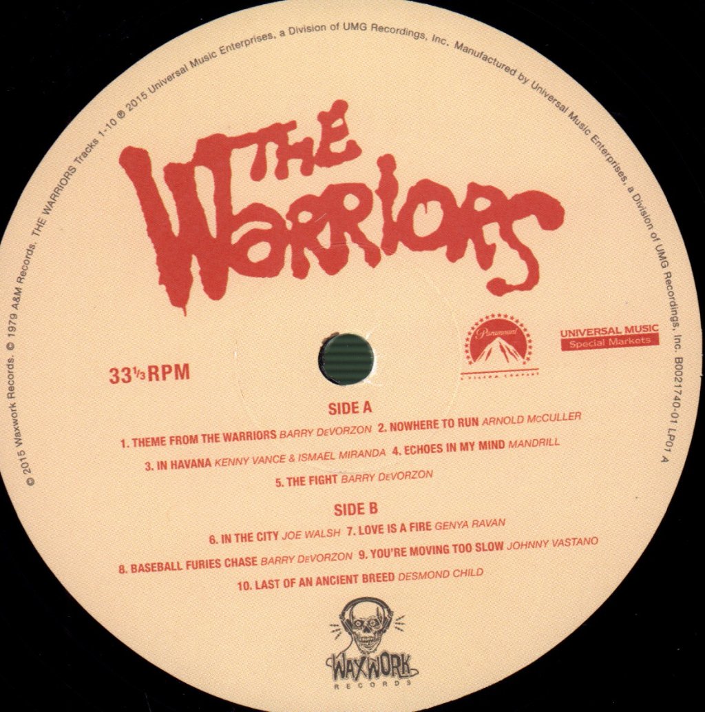 Various Artists - Warriors (Music From The Motion Picture) - Double Lp