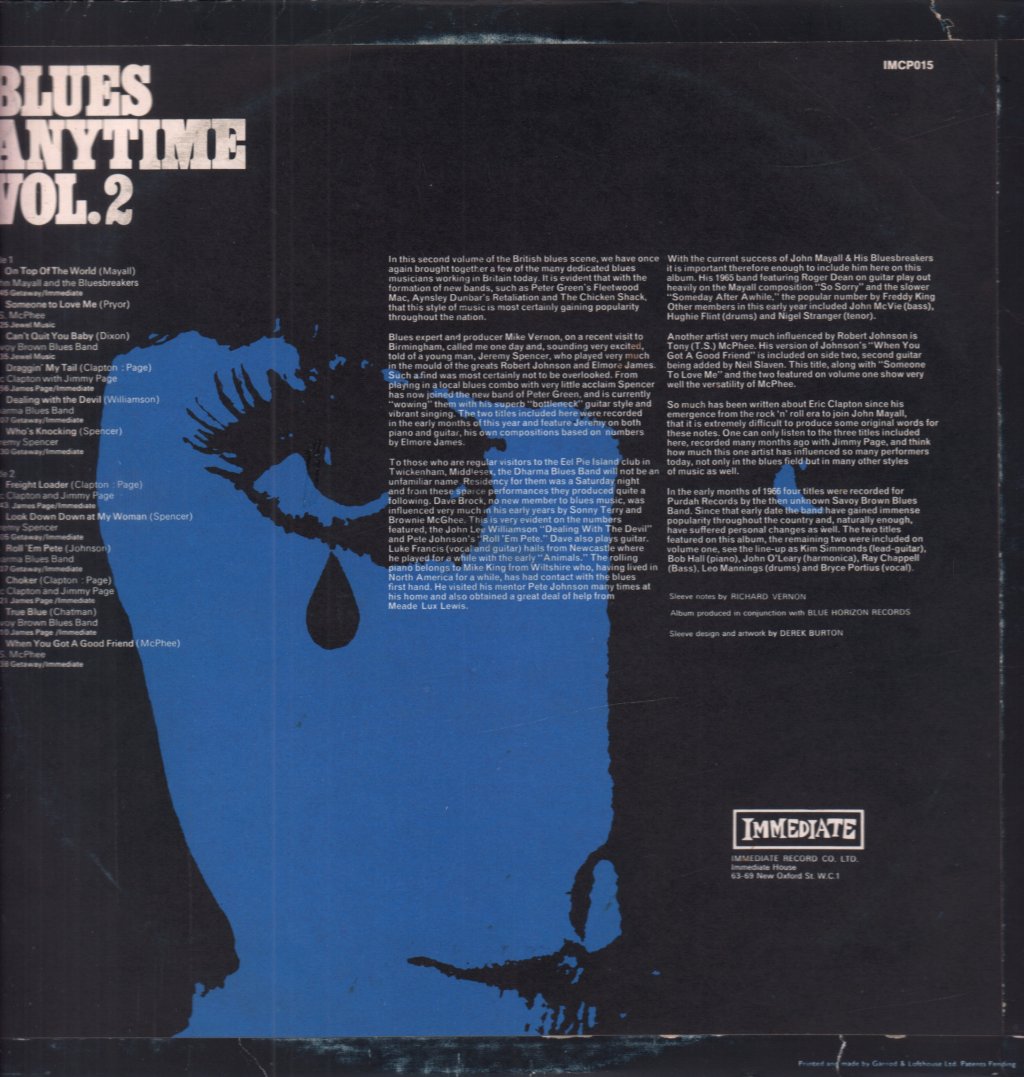 Various Artists - Blues Anytime Vol.2 - Lp