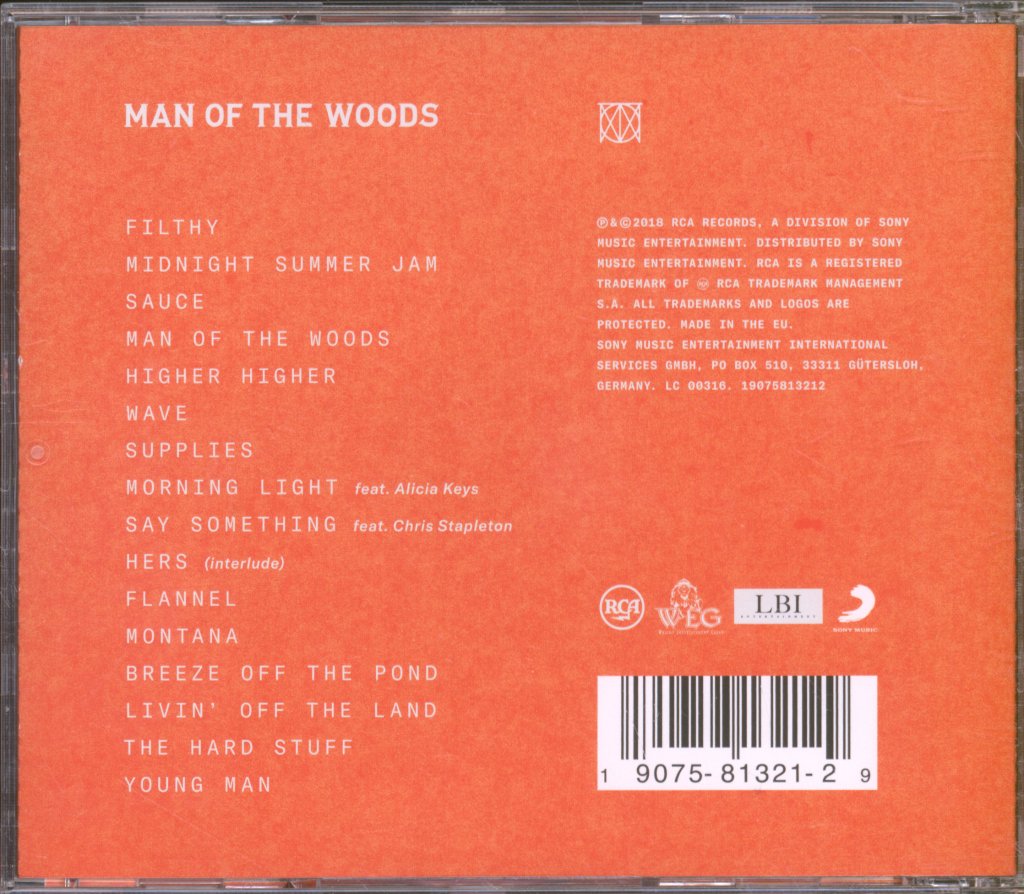 Justin Timberlake - Man Of The Woods - Cd