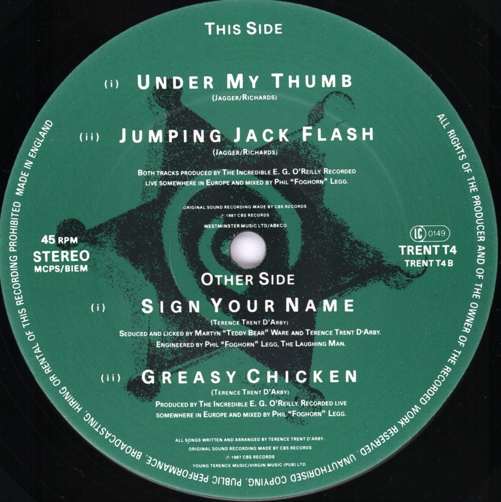 Terence Trent D'Arby - Sign Your Name - 12 Inch