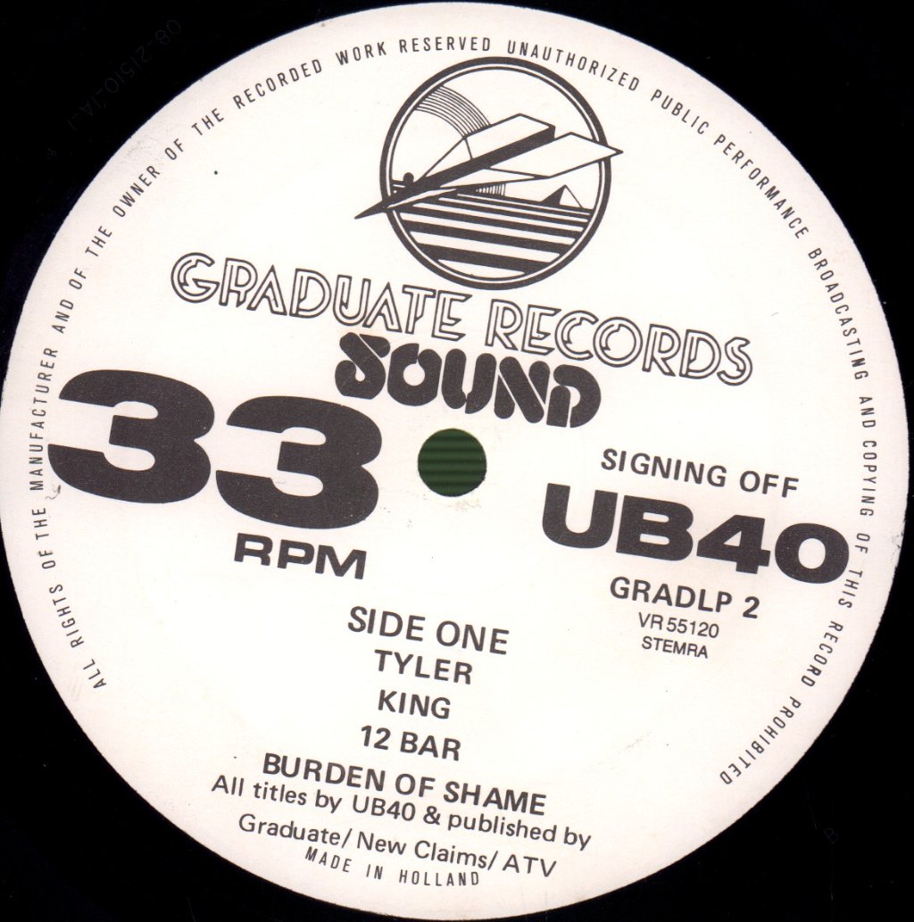 UB40 - Signing Off - Double Lp