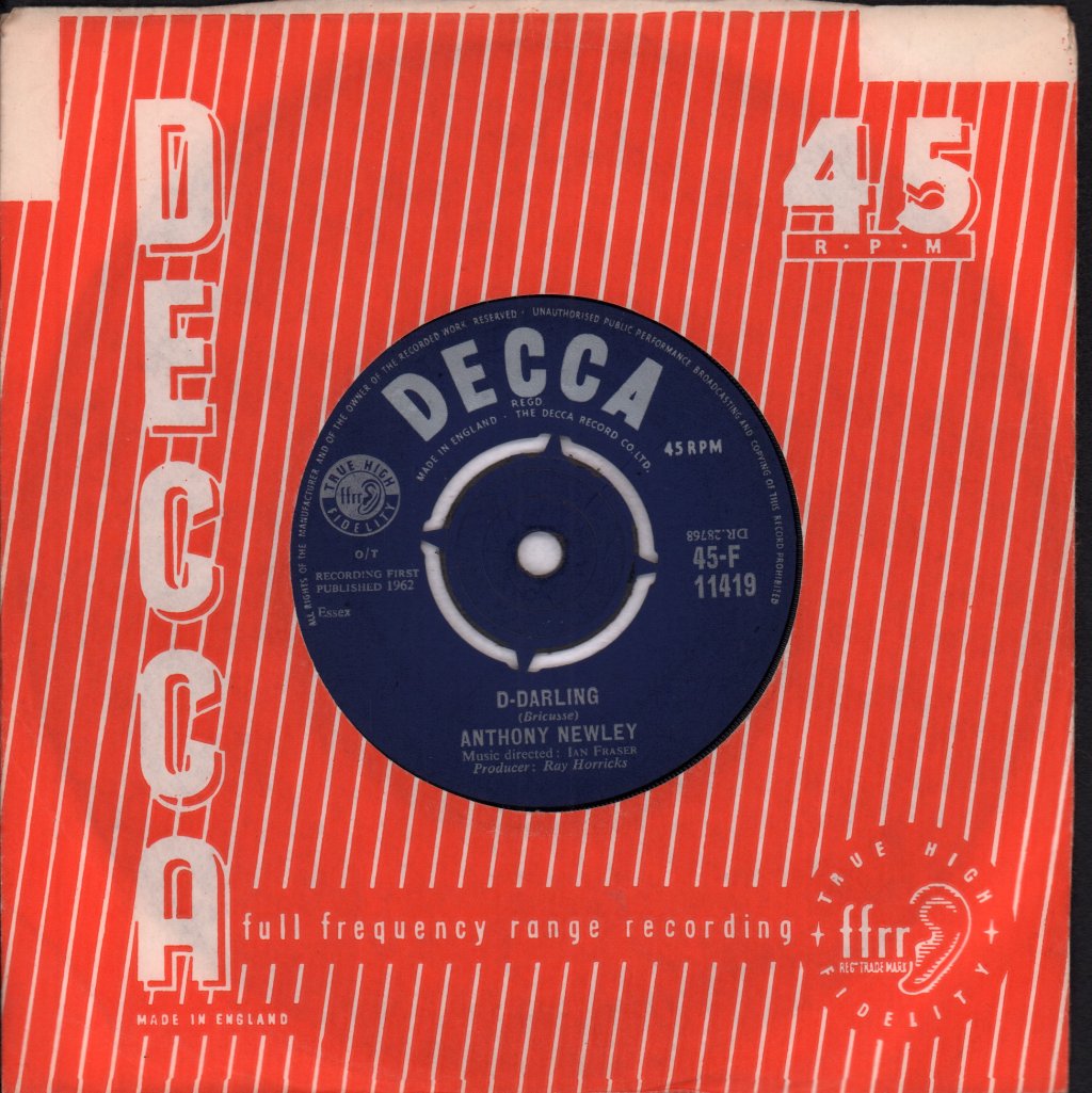 Anthony Newley - D-Darling - 7 Inch