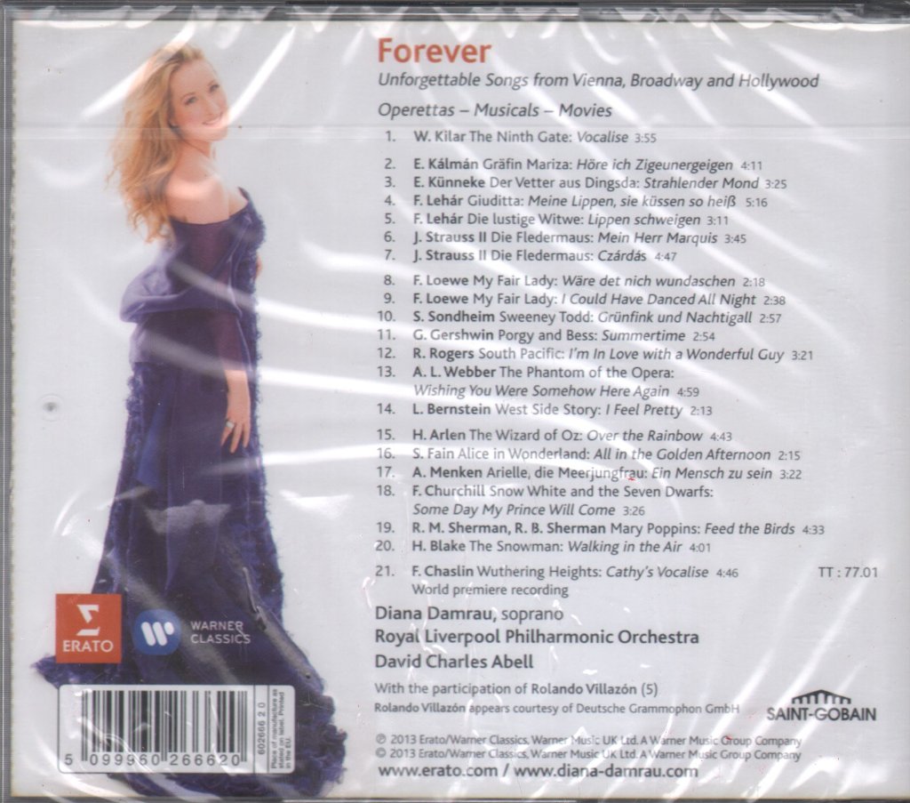 Diana Damrau, Royal Liverpool Philharmonic Orchestra, David Abell - Forever (Unforgettable Songs From Vienna, Broadway And Hollywood) - Cd