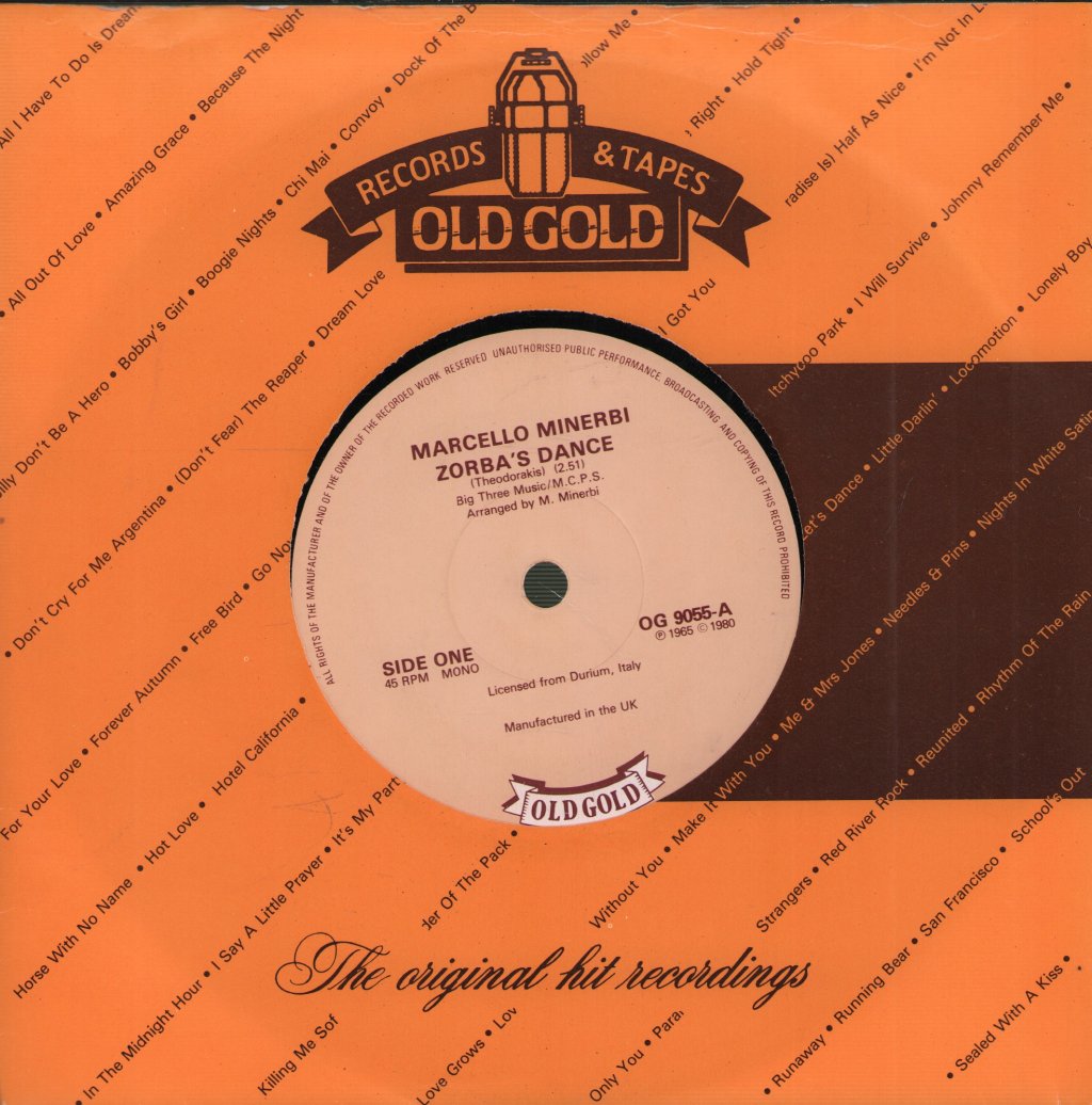 Marcello Minerbi/Nini Rosso - Zorba's Dance  /  Il Silenzio - 7 Inch