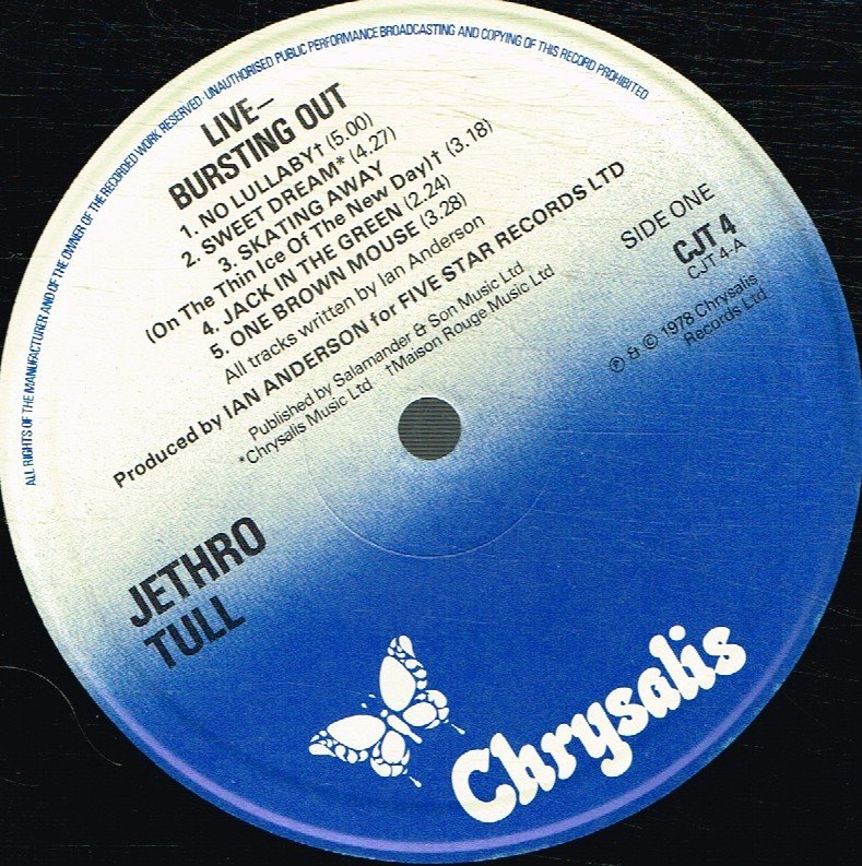 Jethro Tull - Bursting Out - Double Lp
