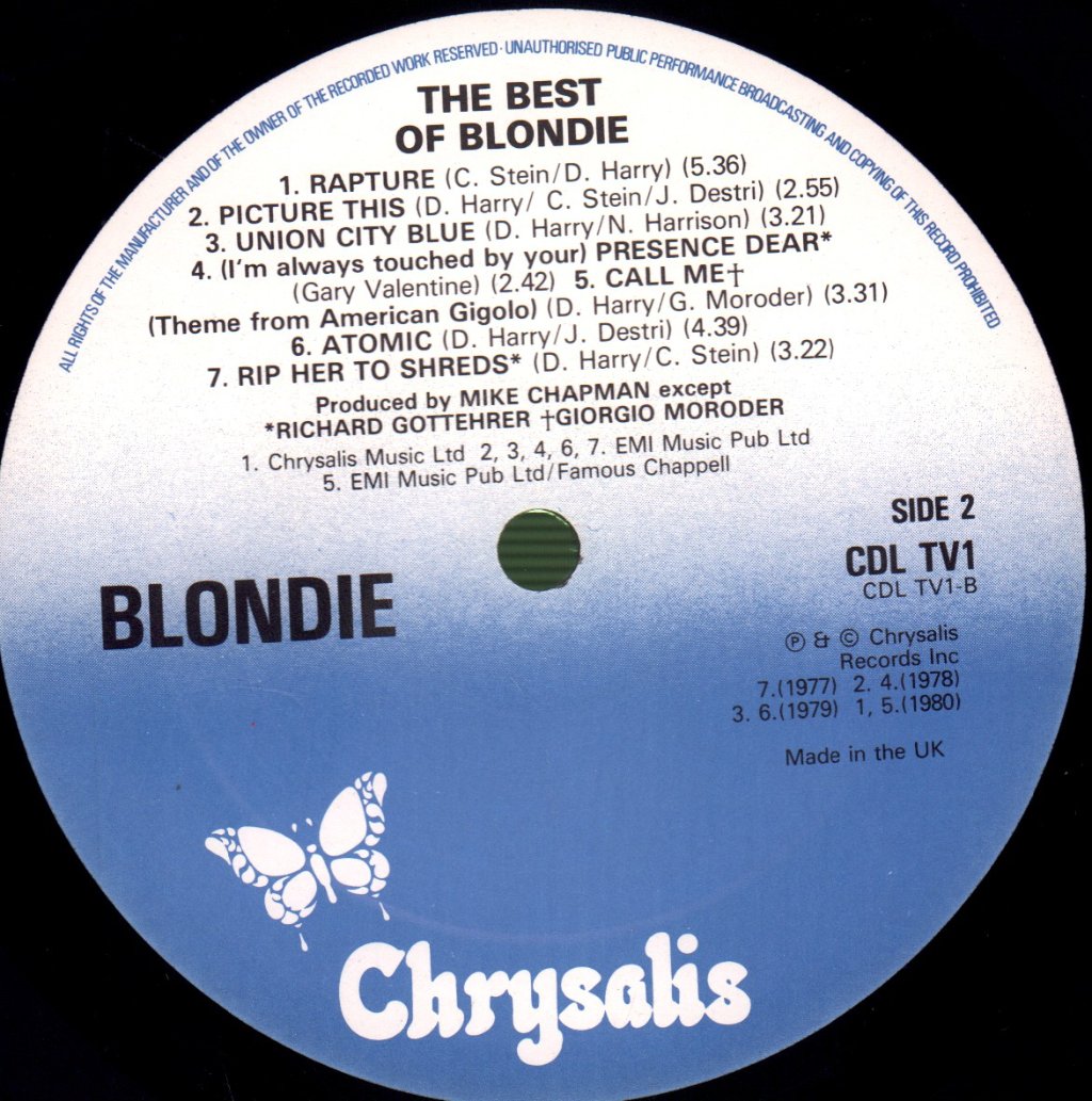 Blondie - Best Of - Lp