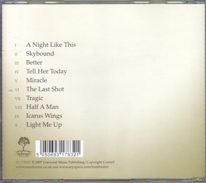 Tom Baxter - Skybound - Cd