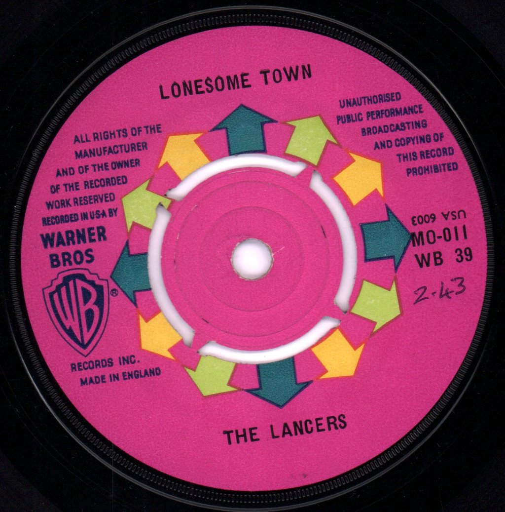 Lancers - Lonesome Town - 7 Inch