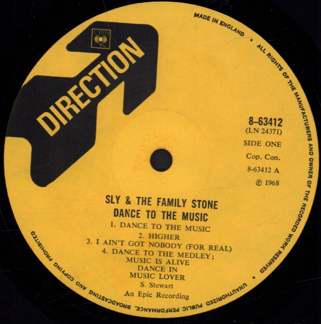 Sly & The Family Stone - Dance To The Music - Lp