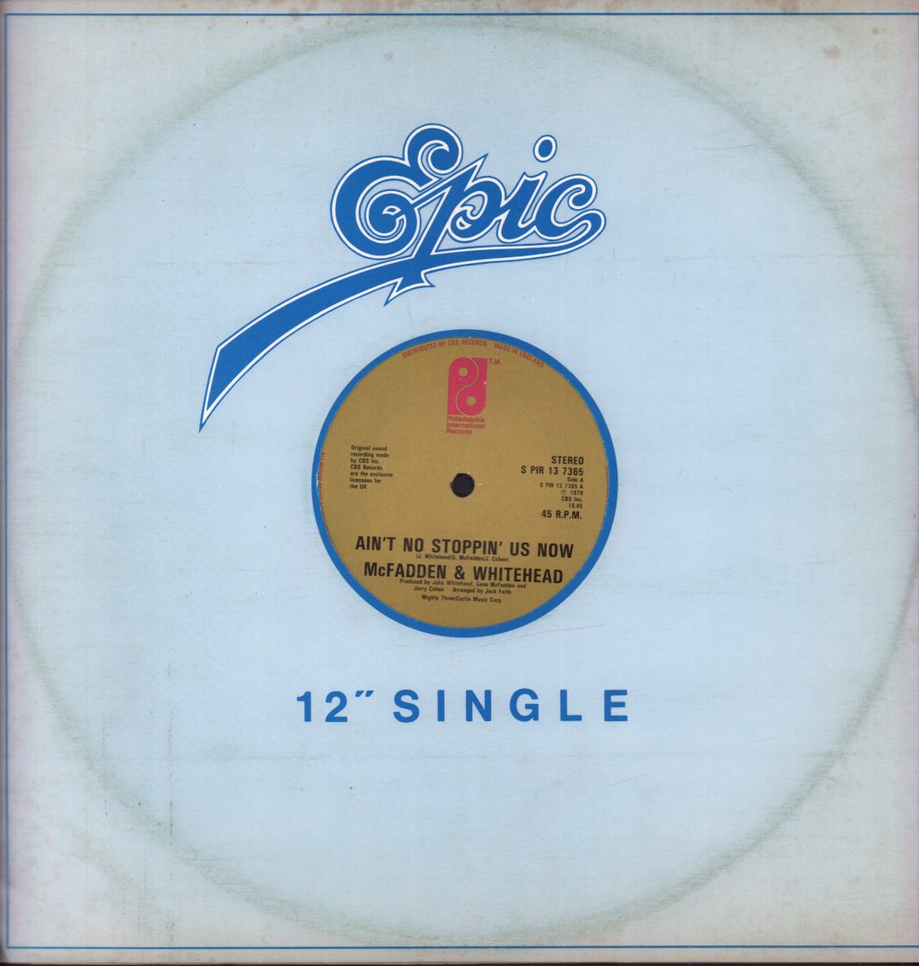 McFadden And Whitehead - Ain't No Stoppin' Us Now - 12 Inch