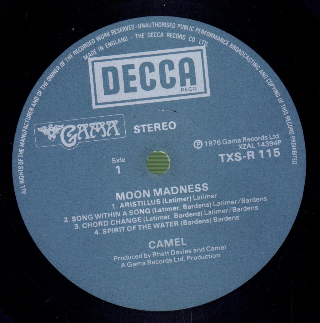 Camel - Moonmadness - Lp
