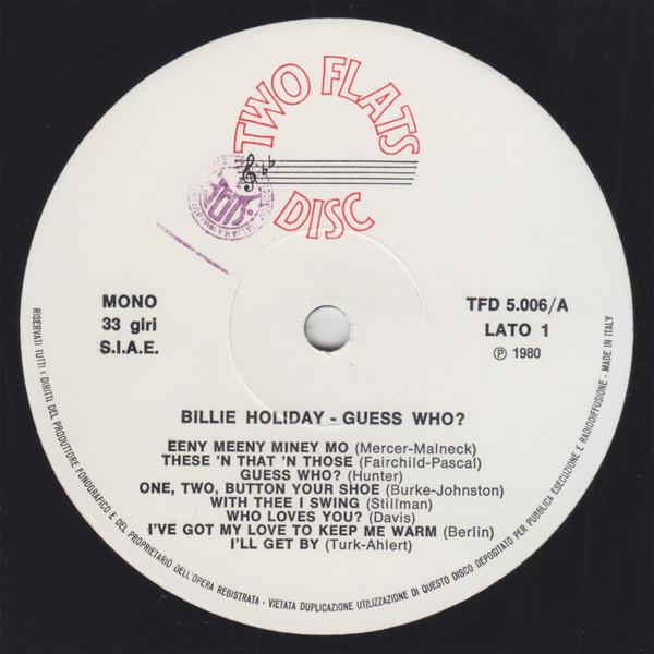 Billie Holiday - Guess Who? - Lp