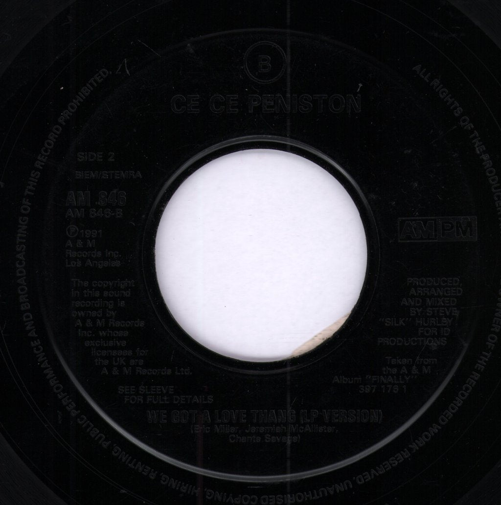Ce Ce Peniston - We Got A Love Thang - 7 Inch
