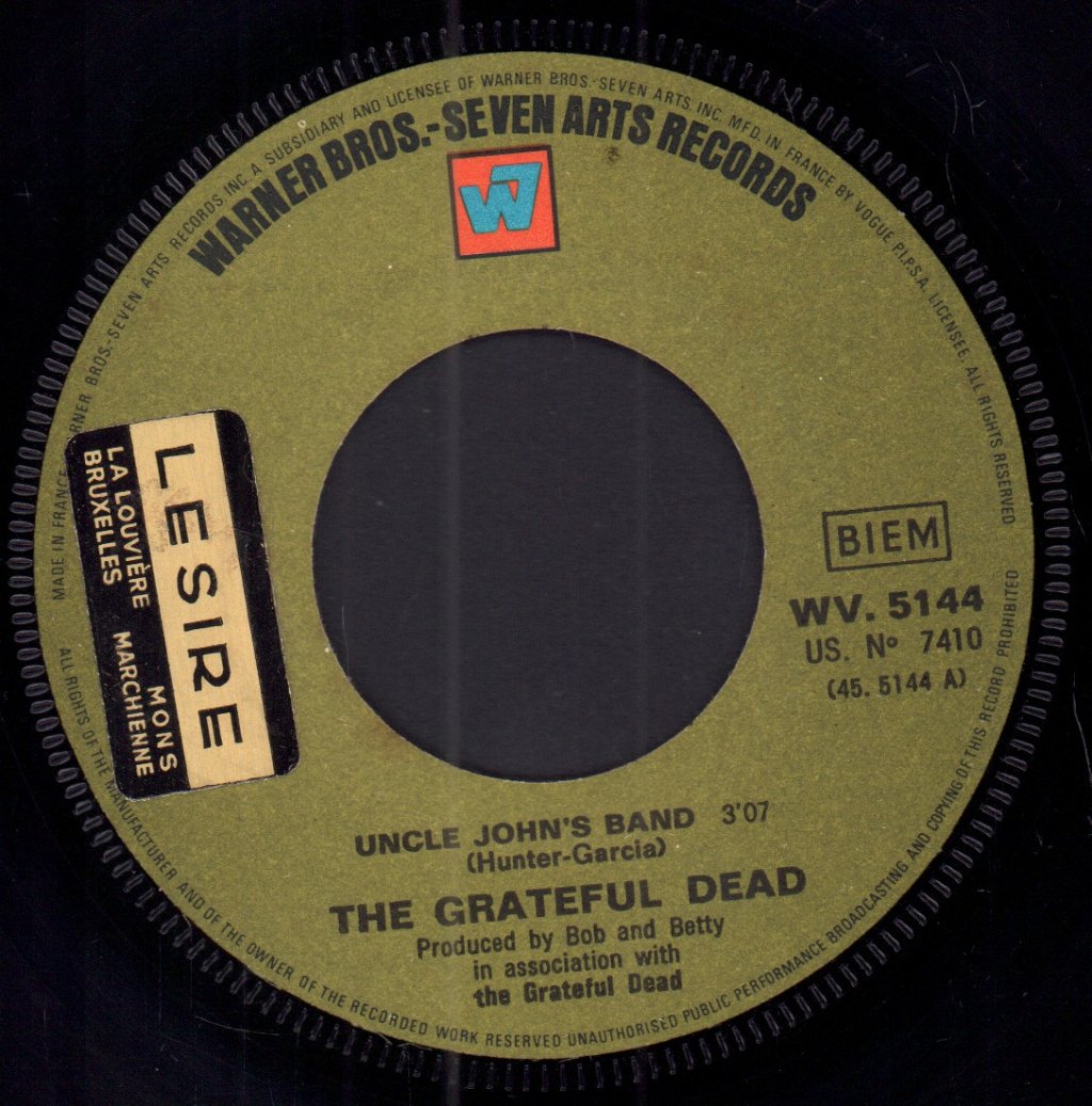 Grateful Dead - Uncle John's Band - 7 Inch