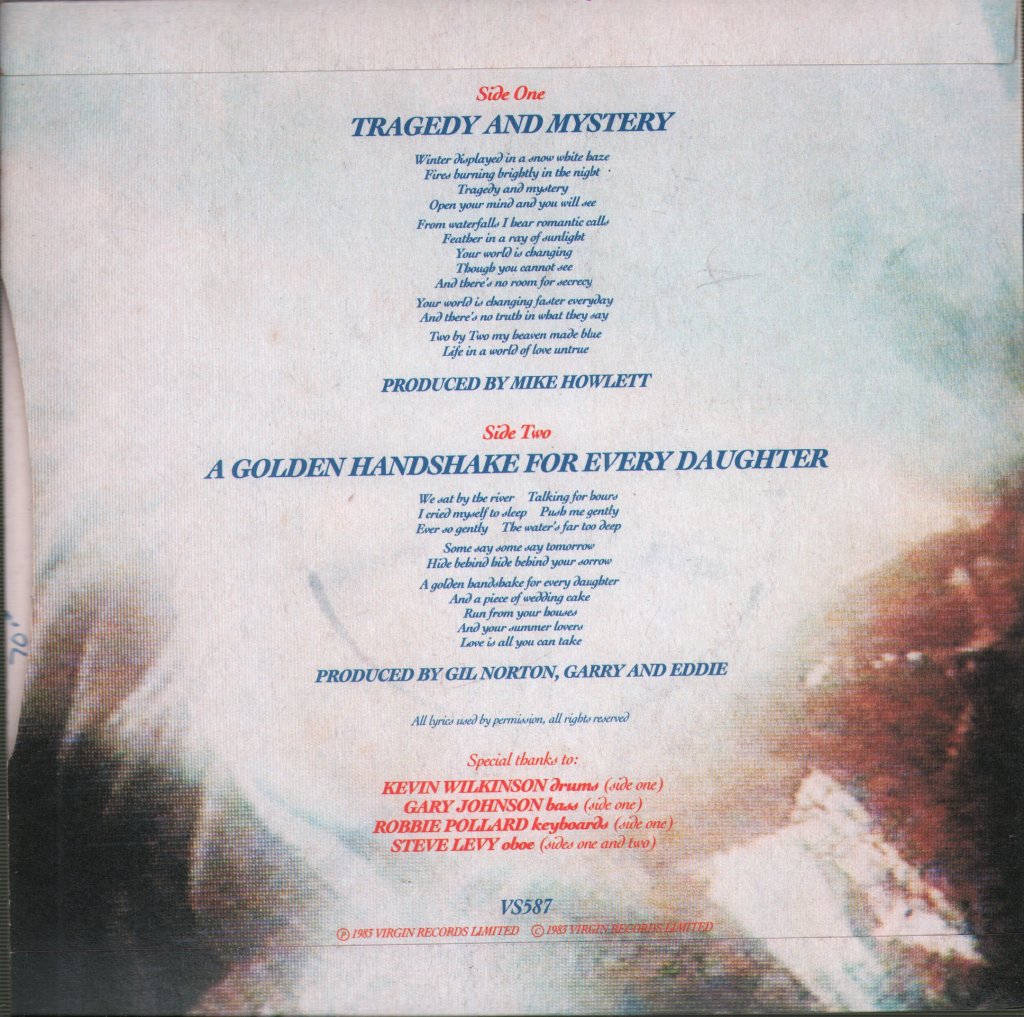 China Crisis - Tragedy And Mystery - 7 Inch