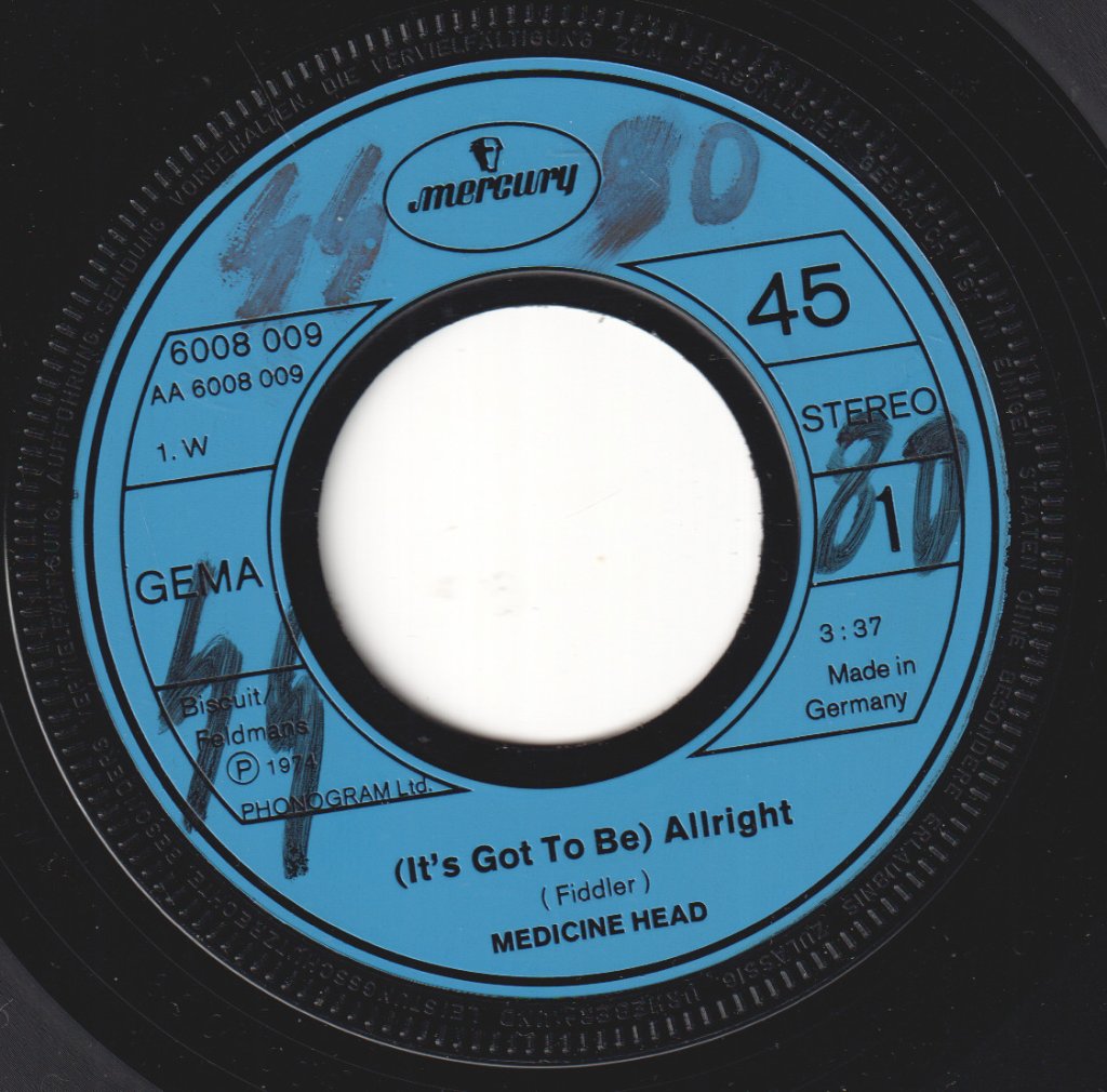 Medicine Head - Alright - 7 Inch
