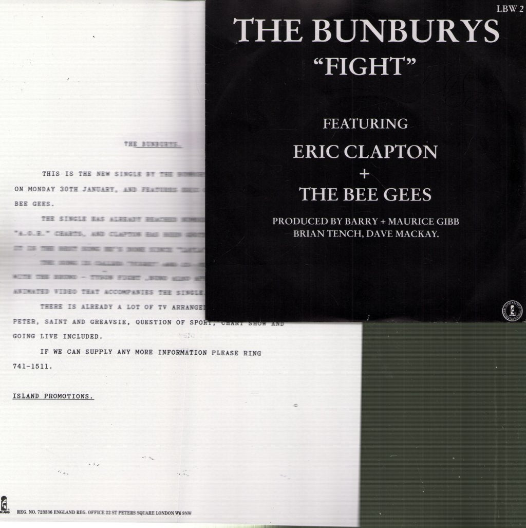 Bunburys - Fight - 7 Inch
