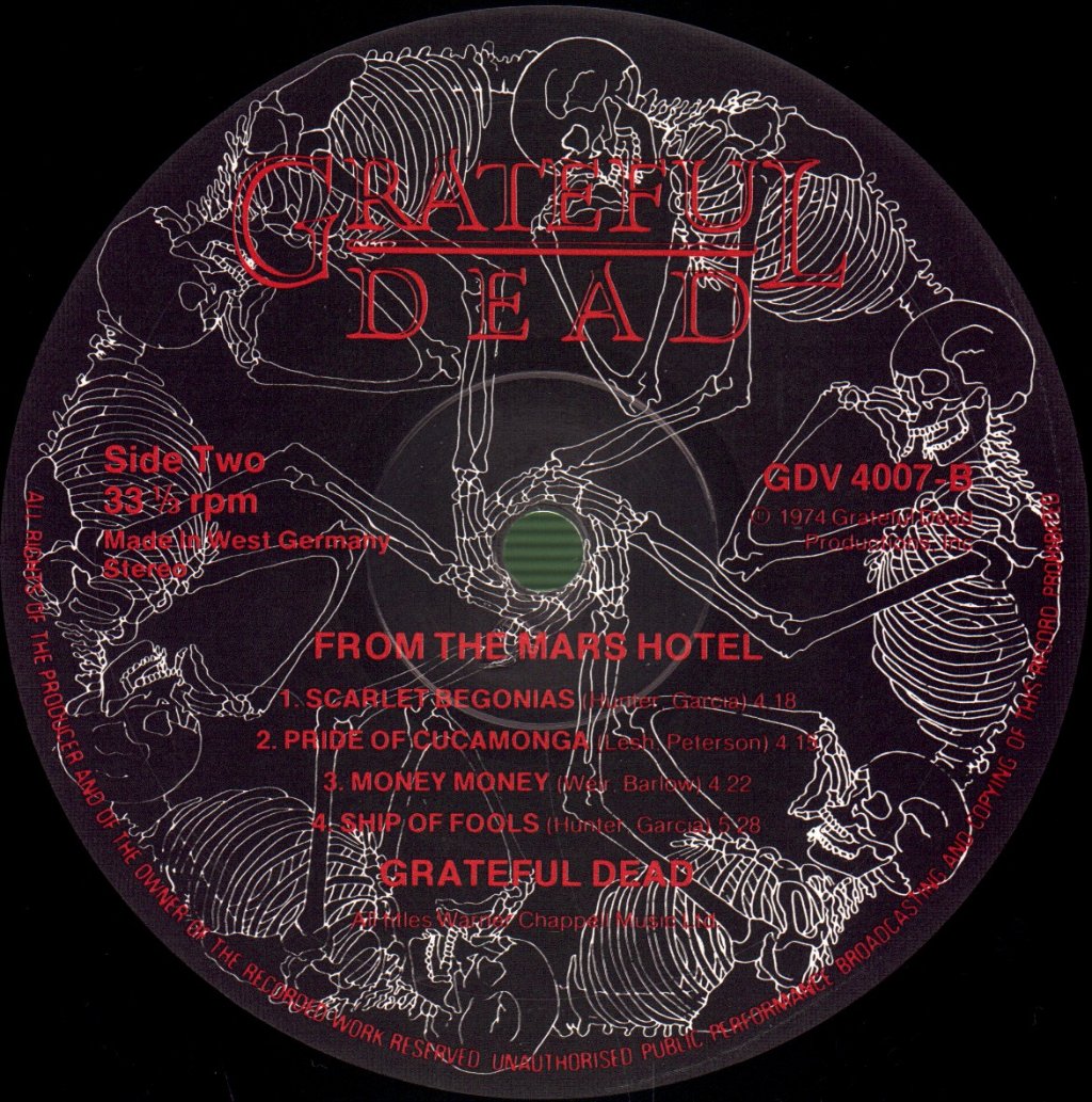 Grateful Dead - From The Mars Hotel - Lp