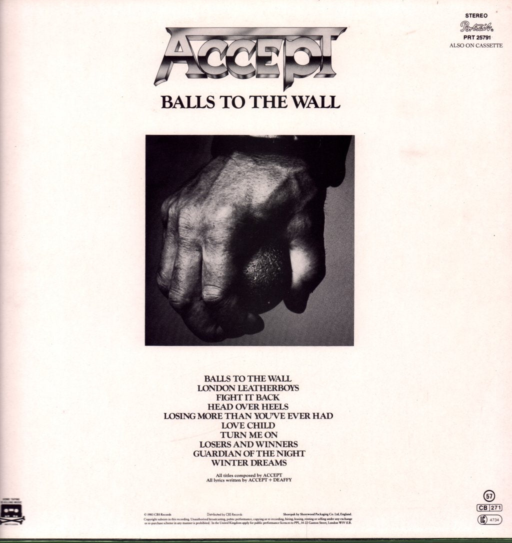 Accept - Balls To The Wall - Lp