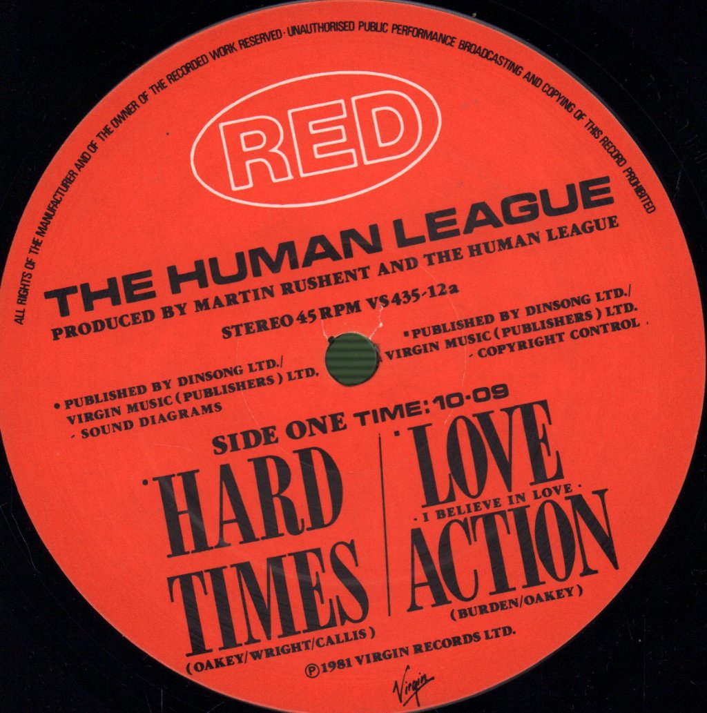 Human League - Hard Times/Love Action - 12 Inch