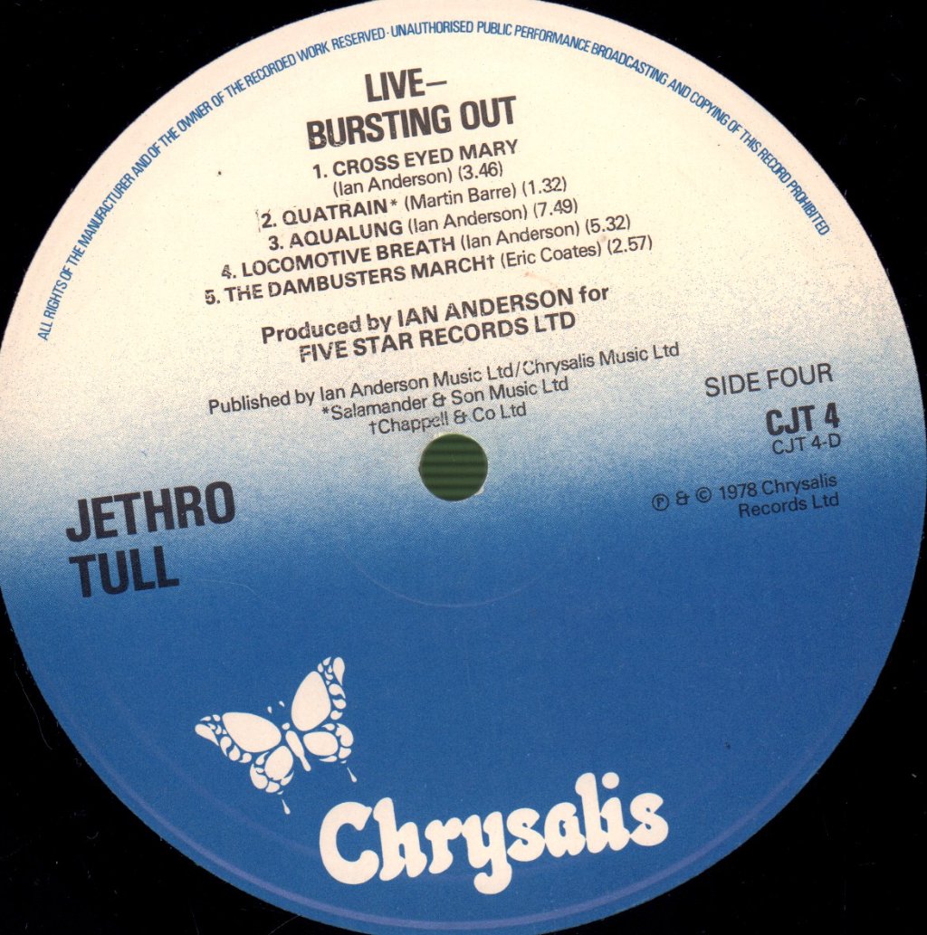 Jethro Tull - Bursting Out - Double Lp