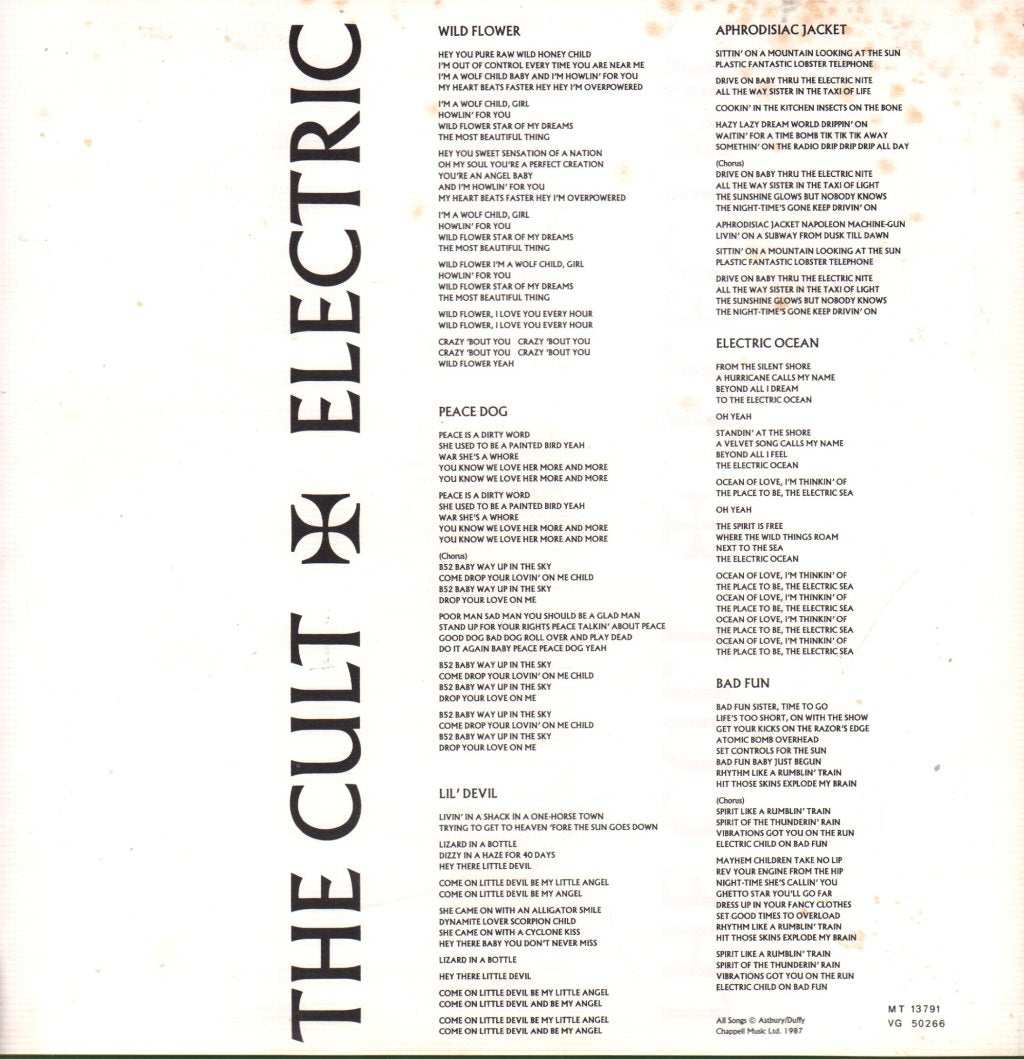 Cult - Electric - Lp