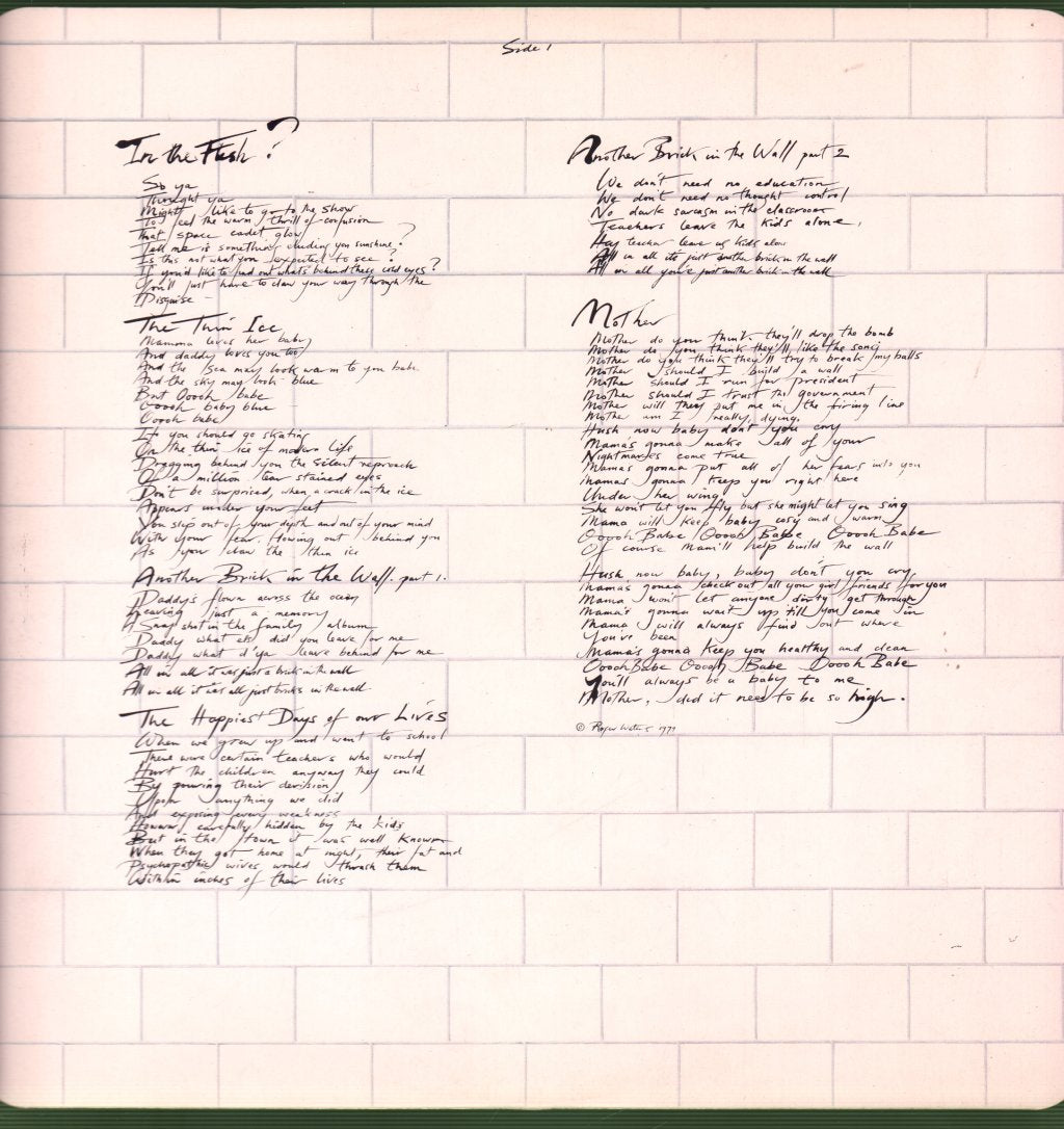 Pink Floyd - Wall - Double Lp