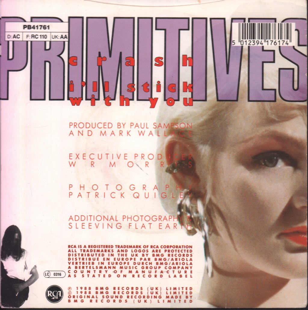 Primitives (Indie Band) - Crash - 7 Inch