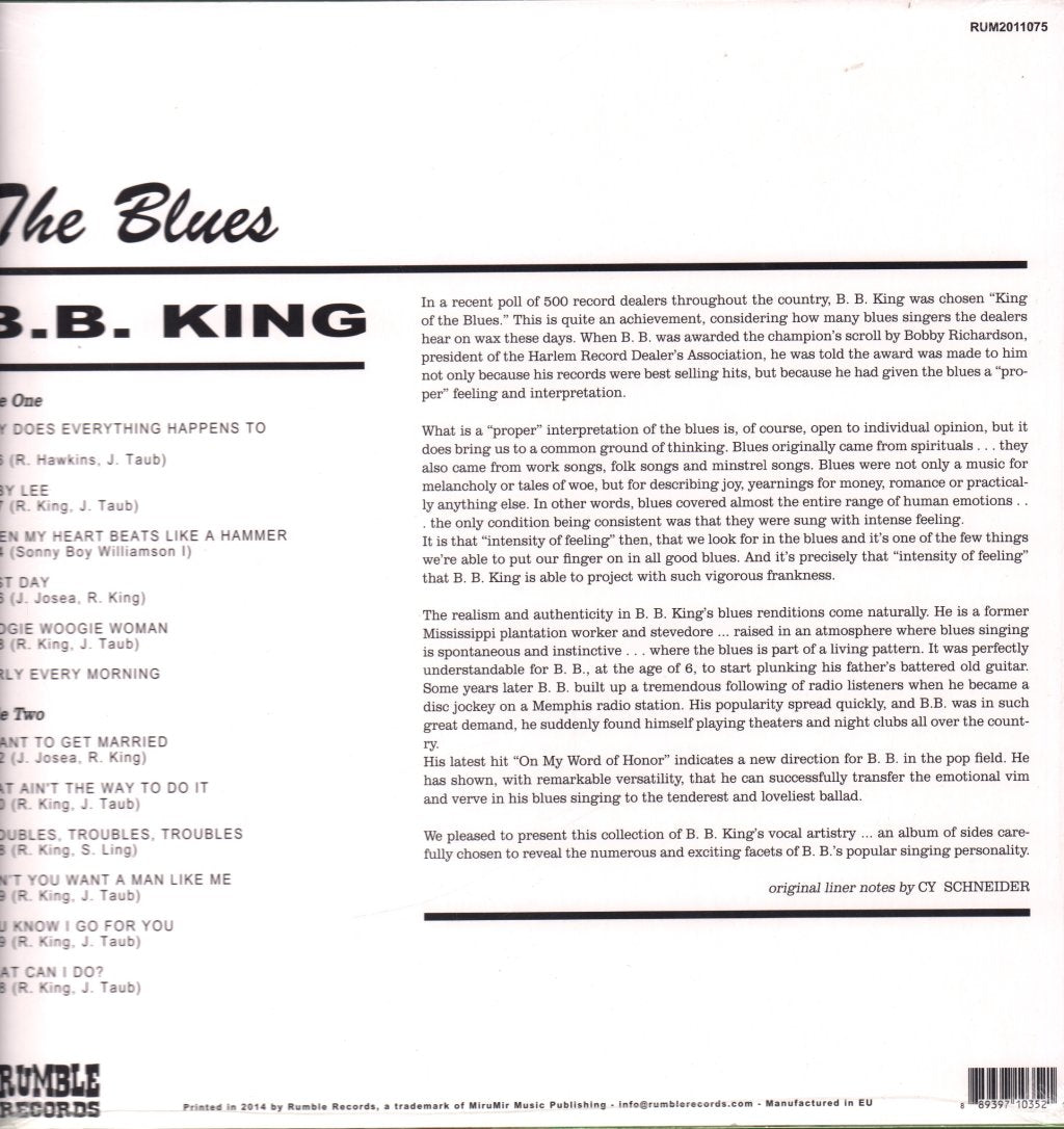 B.B. King - Blues - Lp