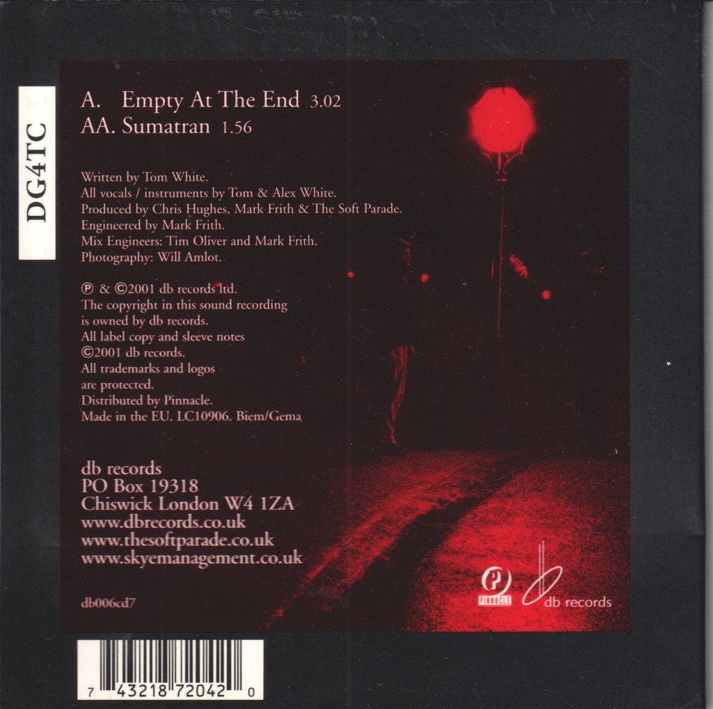 Soft Parade (Psych/Pop Band) - Empty At The End / Sumatran - Cd