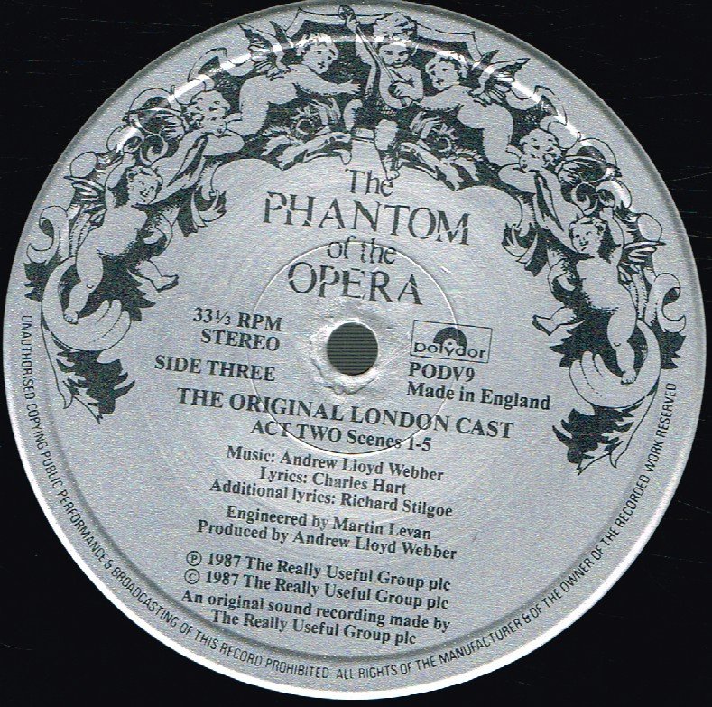 Phantom Of The Opera - Original London Cast - Double Lp