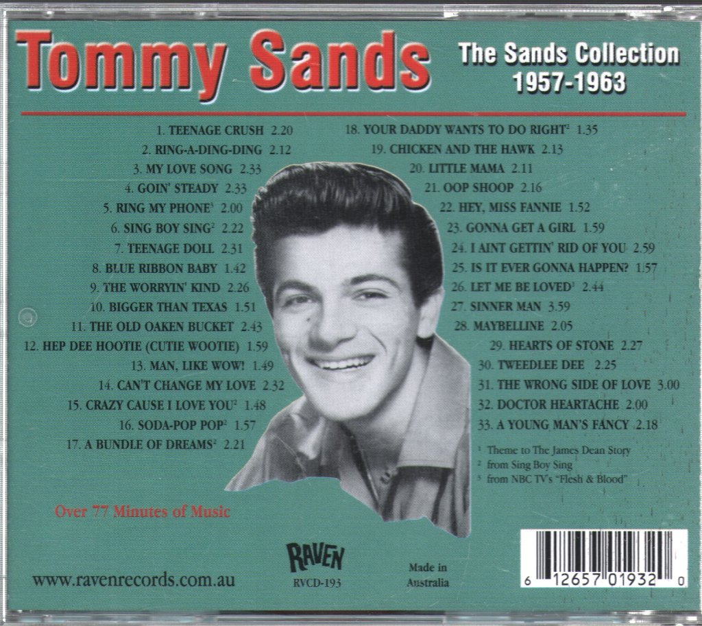 Tommy Sands - Man, Like WOW! - The Sands Collection 1957-1963 - Cd