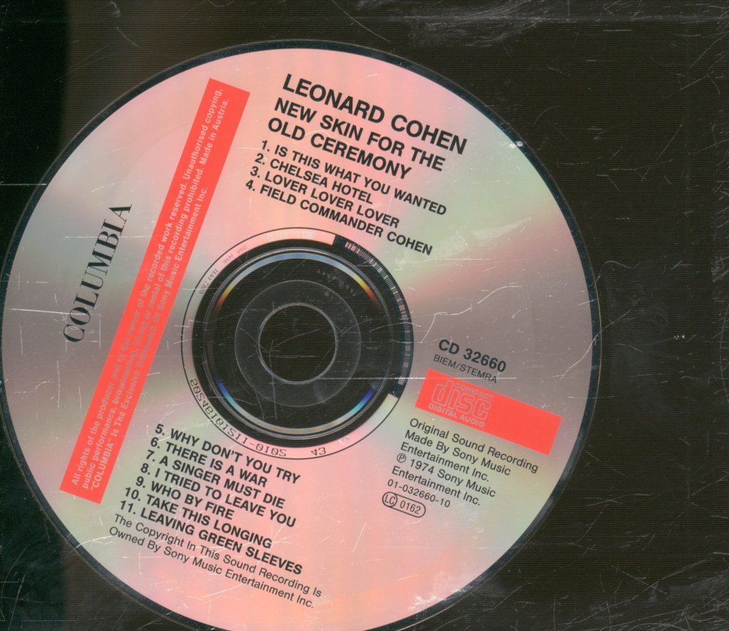 Leonard Cohen - New Skin For The Old Ceremony - Cd