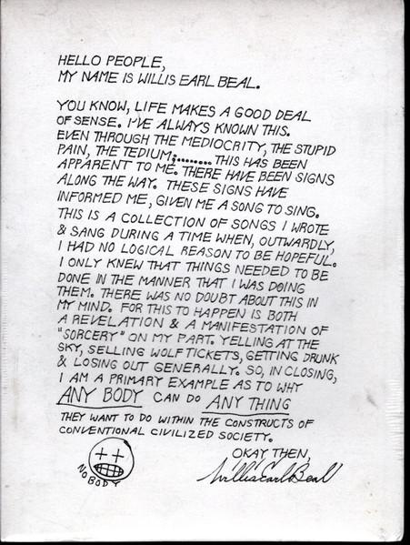 Willis Earl Beal - Acousmatic Sorcery - Cd