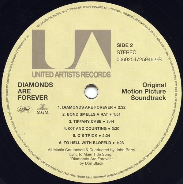 John Barry - Diamonds Are Forever (Original Motion Picture Soundtrack) - Lp