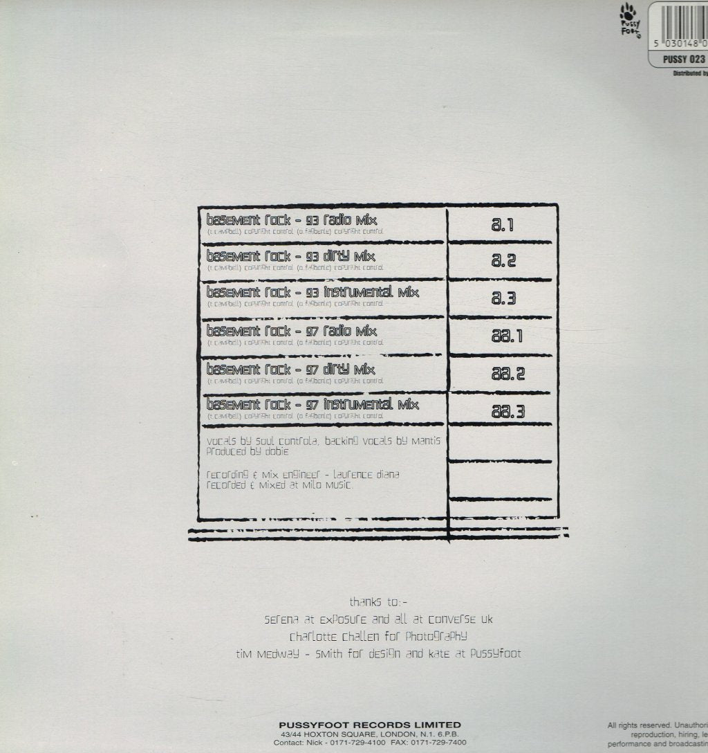 Dobie - Basement Rock - 12 Inch
