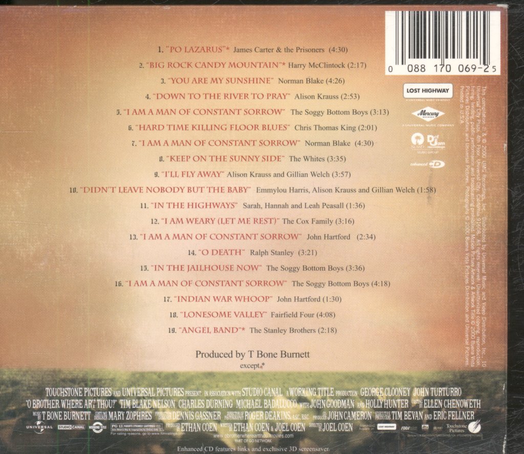 O Brother Where Art Thou? - Music From The Motion Picture - Cd